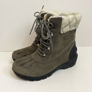 Sorel Women's Whistler Mid II Boots Waterproof Grey Size 10